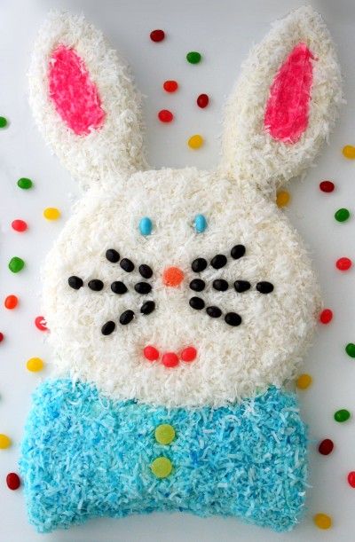 20+ Creative DIY Easter Bunny Cake Recipes --> DIY Gluten-free Easter Bunny Cake