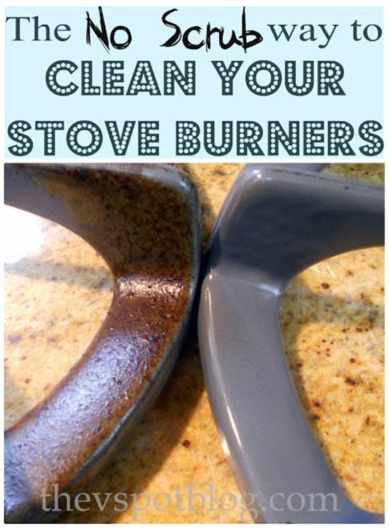 20+ Cleaning Hacks for The Hard To Clean Items In Your Home --> How to Clean Stove Burners and Grates