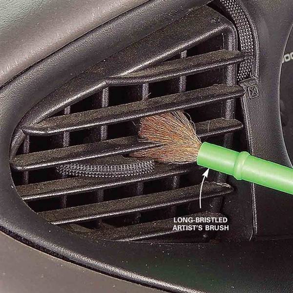 20+ Cleaning Hacks for The Hard To Clean Items In Your Home --> How to Clean Car Air Vents