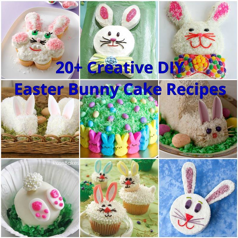 20+ Creative DIY Easter Bunny Cake Recipes