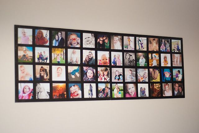 35+ Creative DIY Ways to Display Your Family Photos --> Wall Picture Collage