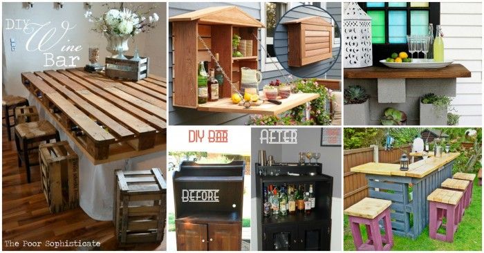 I Creative Ideas Page 41 Of 216 Creative Ideas And DIY Projects To   30 Creative DIY Wine Bars For Your Home And Garden Ttt 700x366 