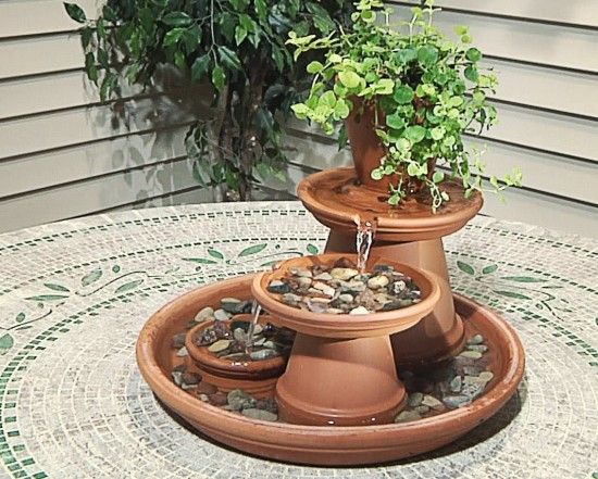 Creative Ideas - DIY Terracotta Pot Water Fountain