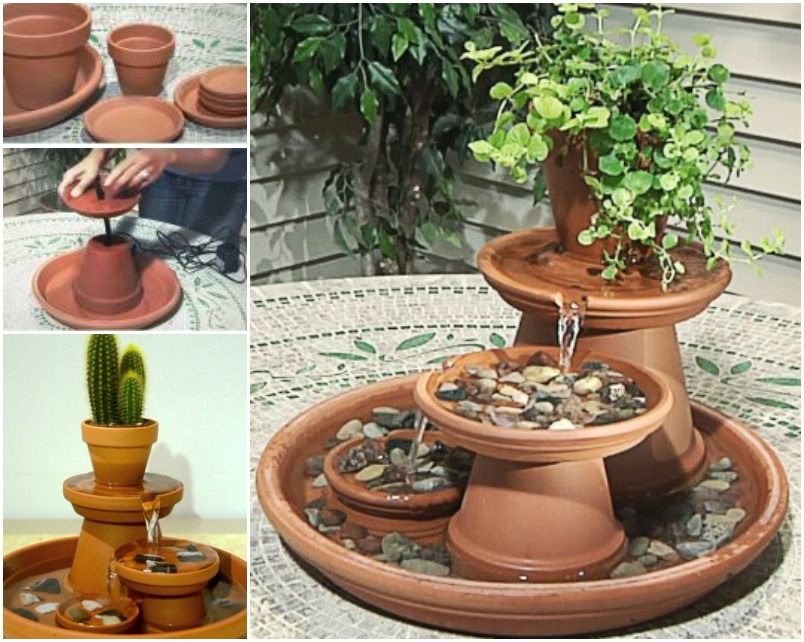 Creative Ideas - DIY Terracotta Pot Fountain