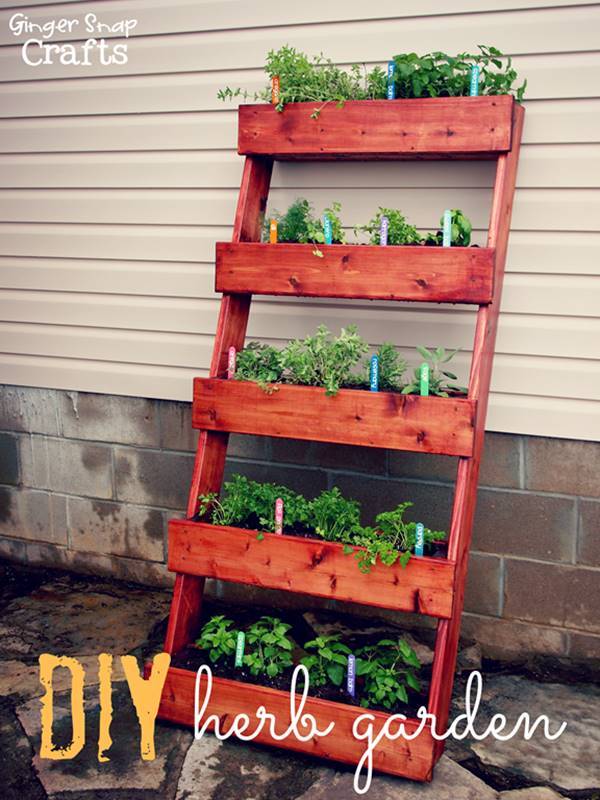 35+ Creative DIY Herb Garden Ideas --> DIY Outdoor Herb Garden