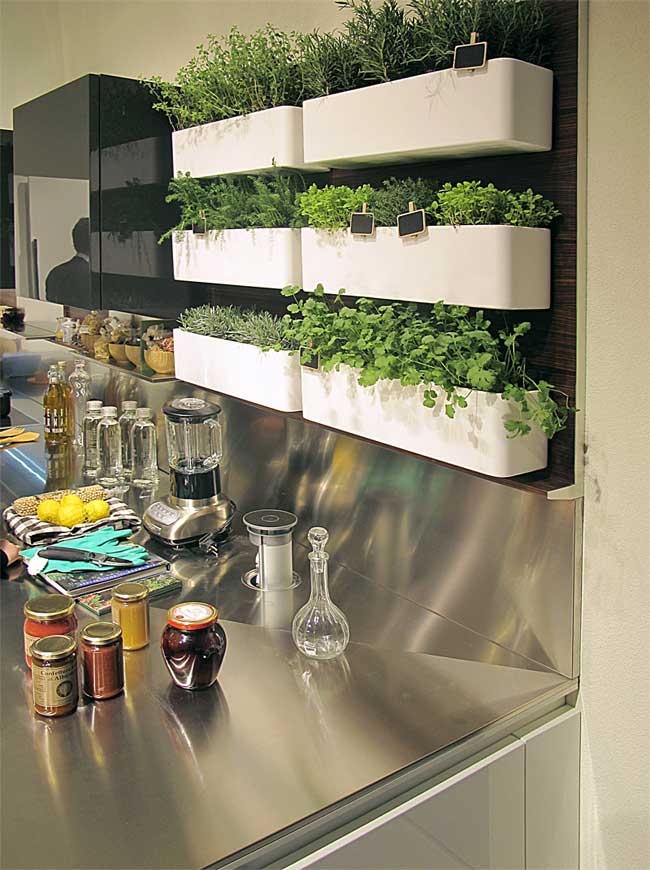 35+ Creative DIY Herb Garden Ideas --> Herb Garden In Kitche