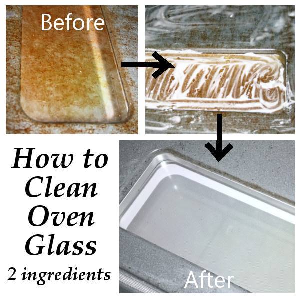 20+ Cleaning Hacks for The Hard To Clean Items In Your Home --> How to Clean Oven Glass with 2 Ingredients