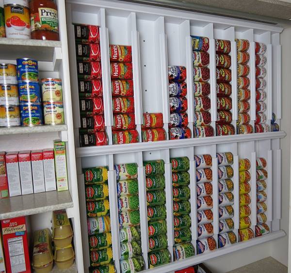 Creative Ideas - DIY Rotating Canned Food Storage System