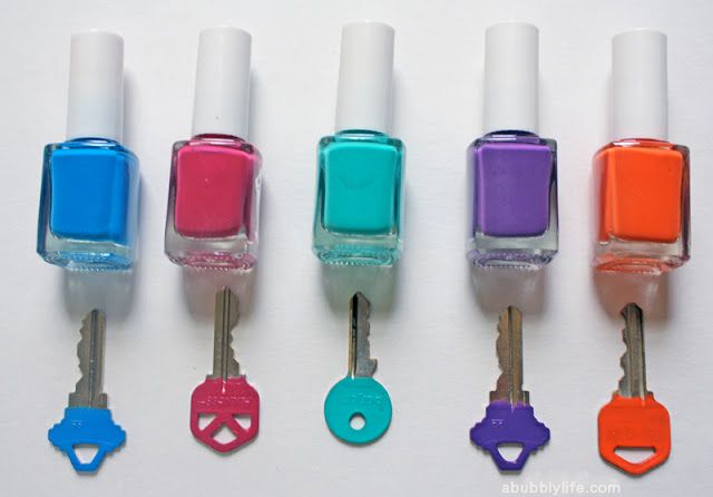 20+ Creative Uses of Nail Polish That You Need to Try --> DIY Color Code Your Keys