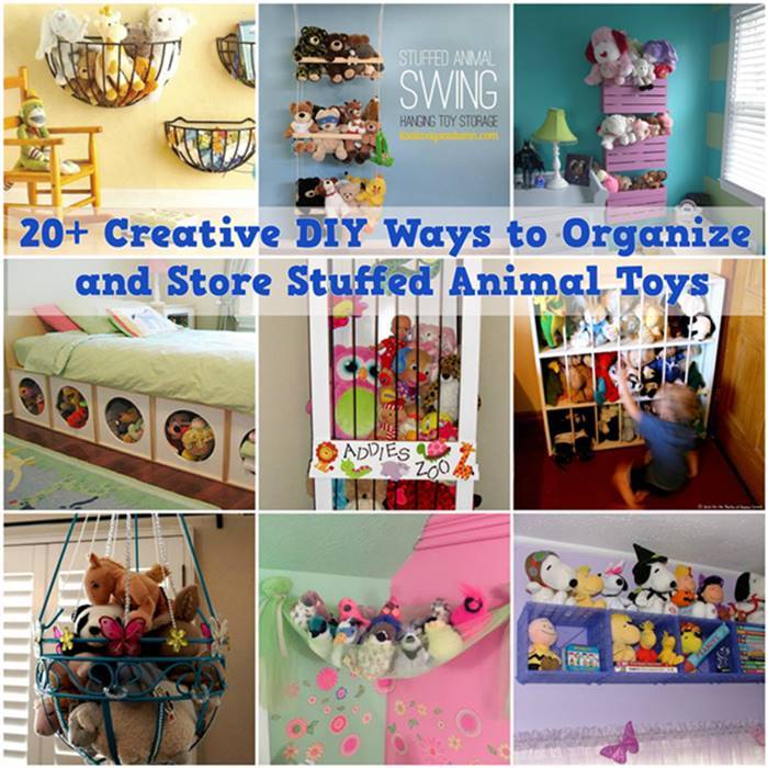 20+ Creative DIY Ways to Organize and Store Stuffed Animal Toys