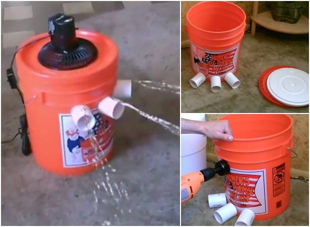 Creative Ideas - DIY Air Conditioner with a Plastic Bucket