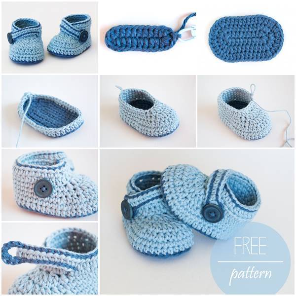 Creative Ideas - DIY Adorable Crochet Blue Whale Baby Booties