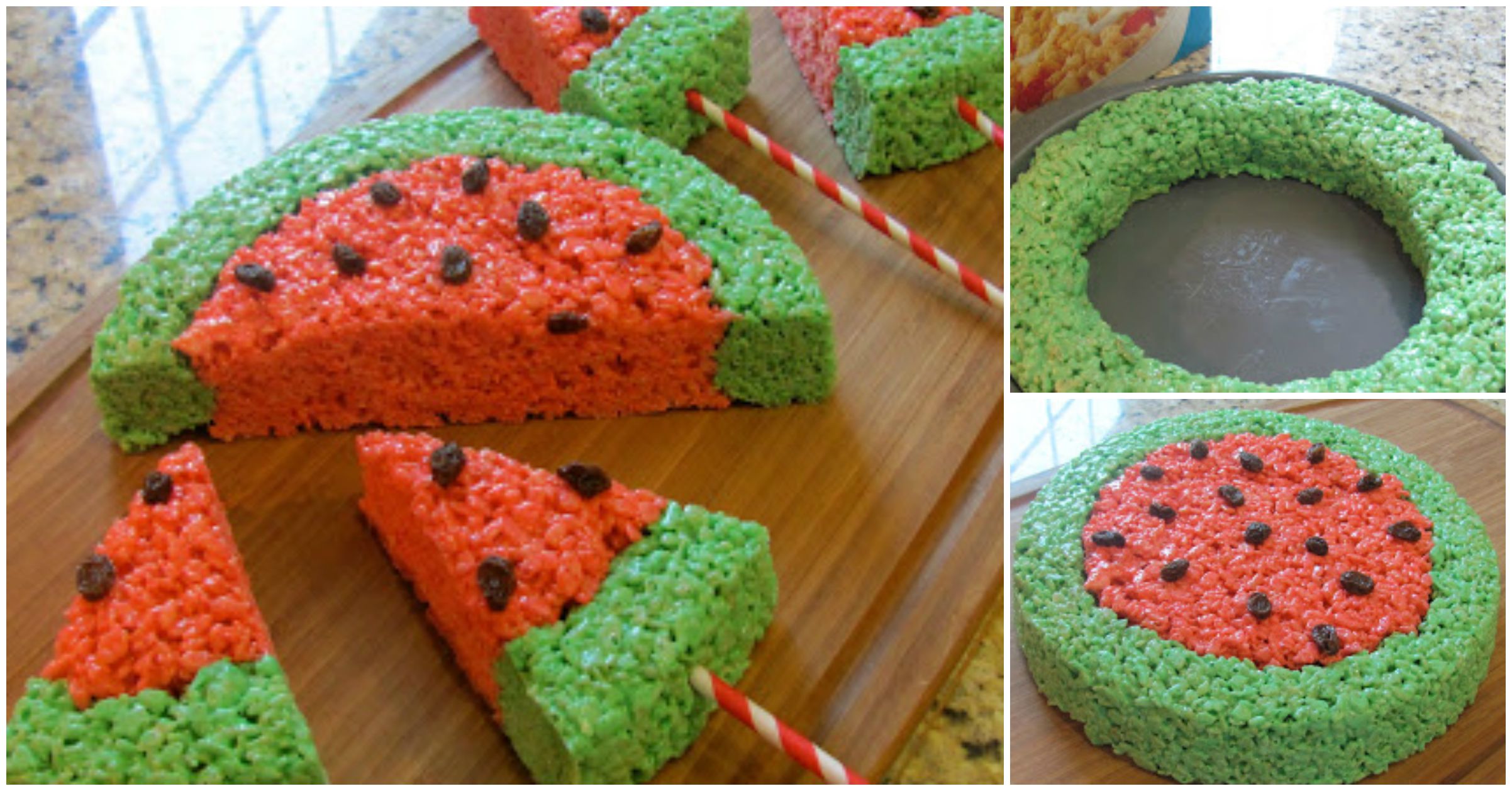 Creative Ideas - DIY Watermelon Rice Krispies