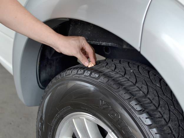 25+ Easy and Useful Car Hacks Every Driver Should Know --> Check Tire Tread with a Penny to Determine When You Should Buy New Tires