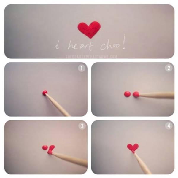 Creative DIY Nail Art Designs That Are Actually Easy to Do --> Make hearts with nail polish