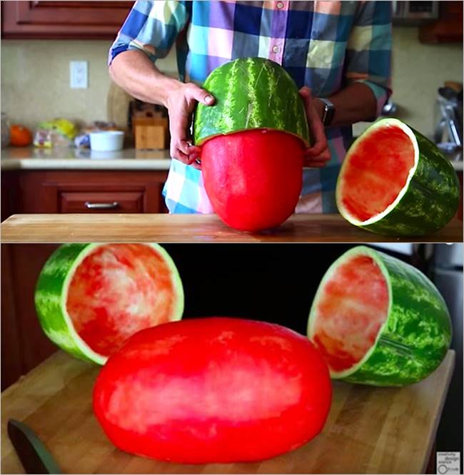 Creative Ideas - How to Skin a Watermelon