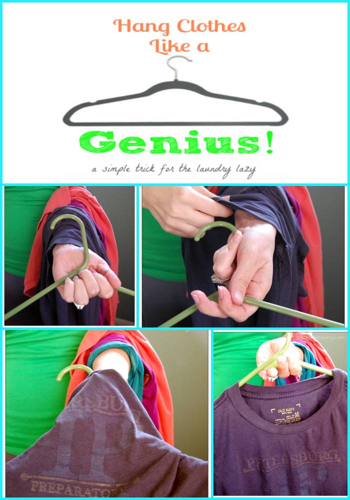 35+ Useful Clothing Hacks Every Woman Should Know --> Smart way to hang cloths