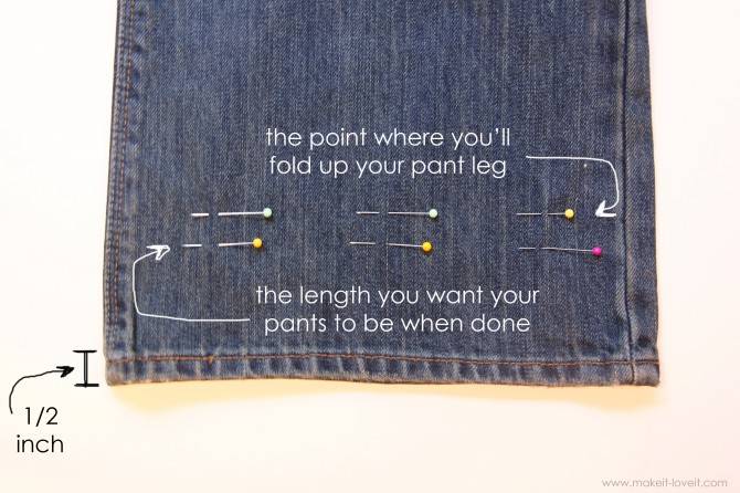 35+ Useful Clothing Hacks Every Woman Should Know --> How to alter jeans with identical hem