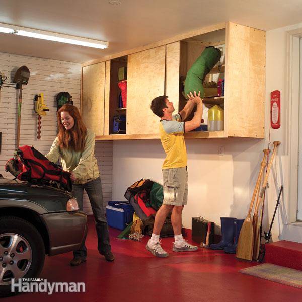 30+ Creative Ways to Organize Your Garage --> Install Large Garage Cabinets