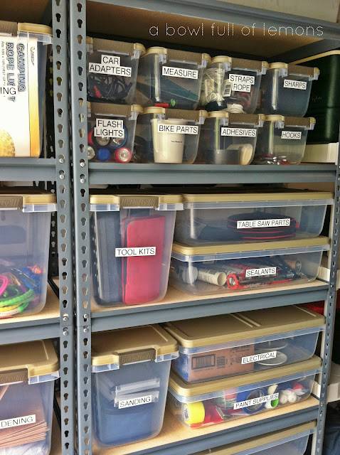 30+ Creative Ways to Organize Your Garage --> Label everything so you know where to look for the things you want