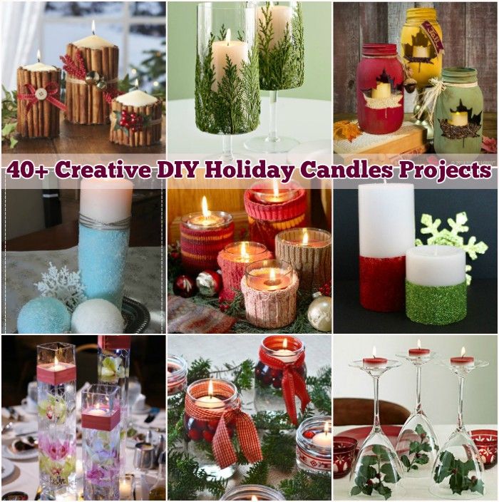 40+ Creative DIY Holiday Candles Projects