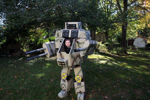 Creative Ideas - DIY Father-Son MechWarrior Halloween Costume