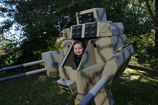 Creative Ideas - DIY Father-Son MechWarrior Halloween Costume