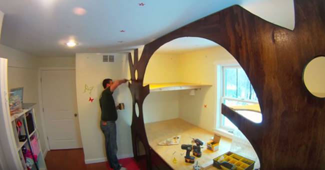 Creative Ideas - DIY Transform Kid’s Bedroom Into a Treehouse