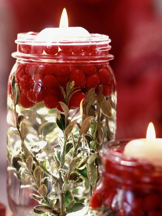 40+ Creative DIY Holiday Candles Projects --> Illuminating Holiday Jars