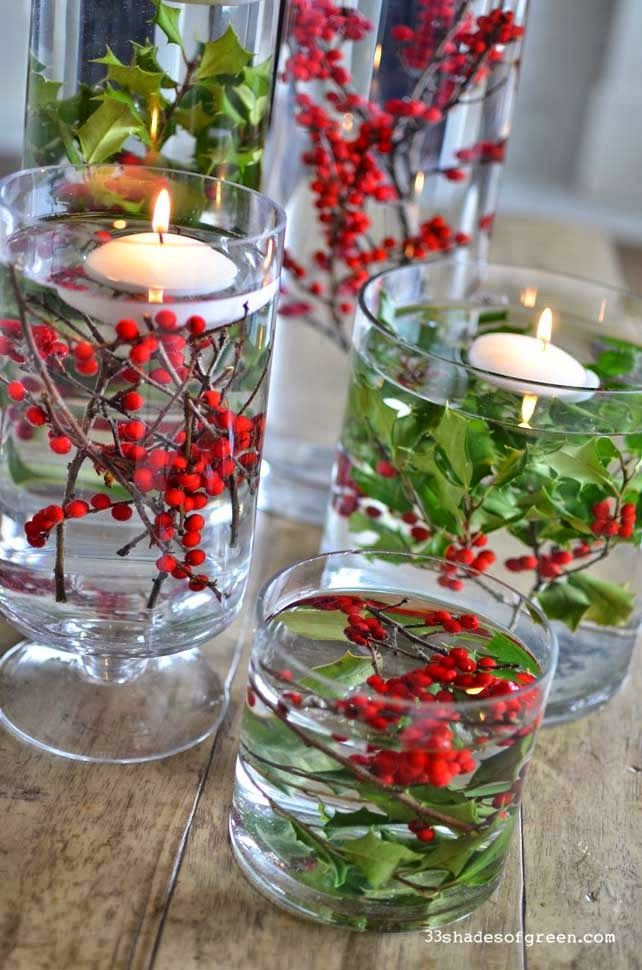 40+ Creative DIY Holiday Candles Projects --> Easy Holiday Centerpieces