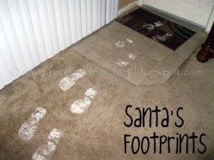 40+ Creative Handprint and Footprint Crafts for Christmas --> Santa’s Footprints