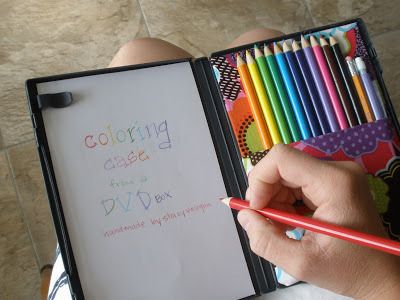 30+ Brilliant Mom Hacks That Will Make Your Life Easier --> Turn old DVD case into a coloring pad for kids.