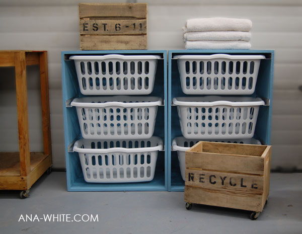30+ Brilliant Mom Hacks That Will Make Your Life Easier --> Use a laundry basket dresser to make easier sorting and putting away laundry.