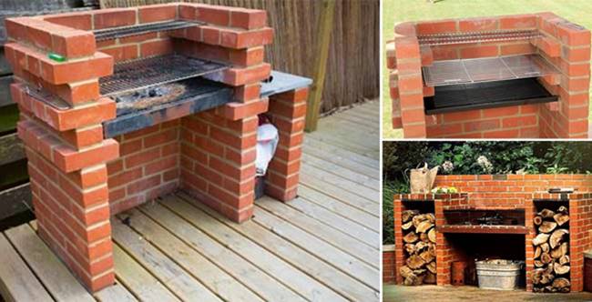 Creative Ideas - DIY Backyard Brick Barbecue
