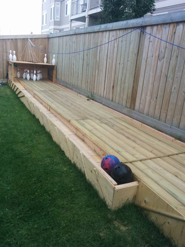 Creative Ideas - DIY Backyard Bowling Alley