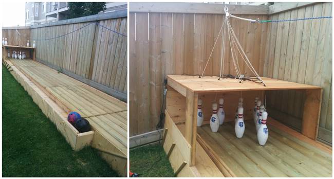 Creative Ideas - DIY Backyard Bowling Alley