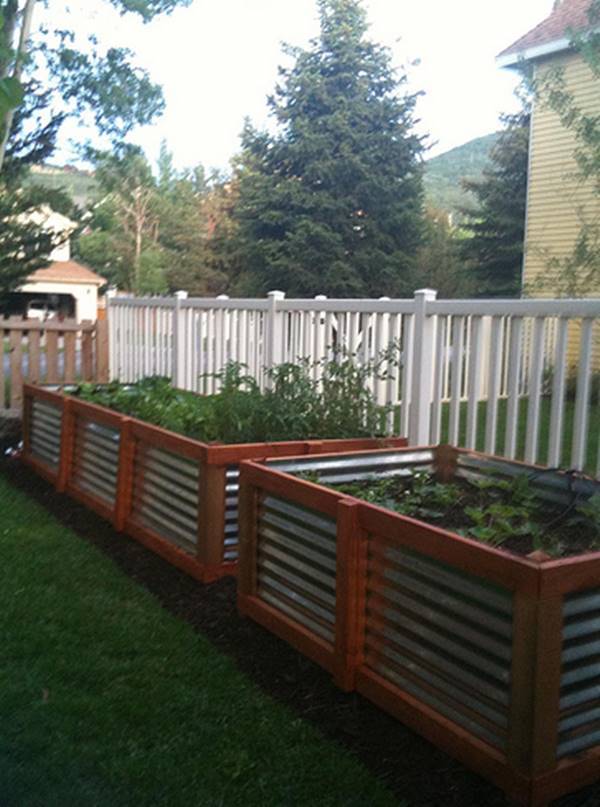 30+ Creative DIY Raised Garden Bed Ideas And Projects --> Galvanized steel gardening beds
