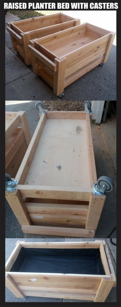 30+ Creative DIY Raised Garden Bed Ideas And Projects --> Raised Garden Beds With Casters