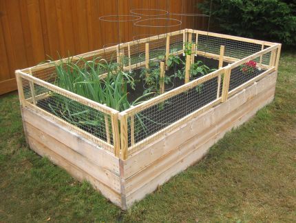 30+ Creative DIY Raised Garden Bed Ideas And Projects --> DIY Raised Bed with Removable Pest Gate