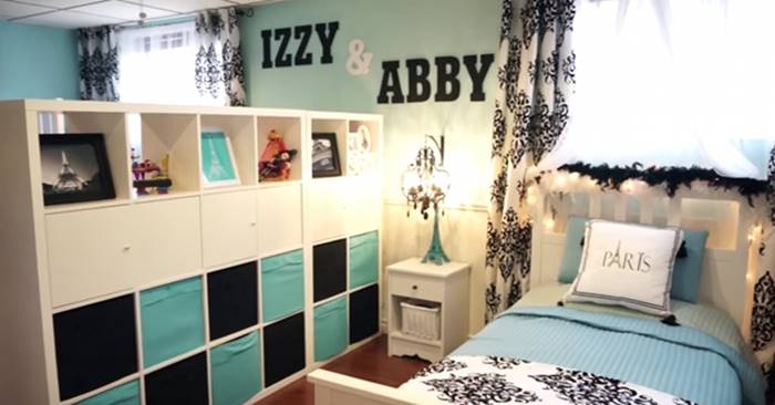 Creative Ideas - How To Decorate Basement Into A Beautiful Shared Bedroom On A Budget