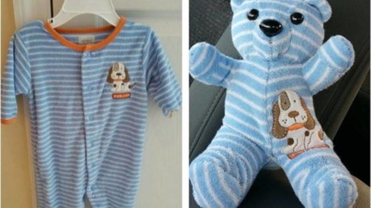 teddy bear made from old shirt