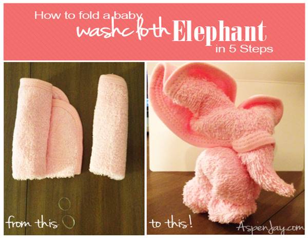 Creative Ideas - DIY Towel Elephant
