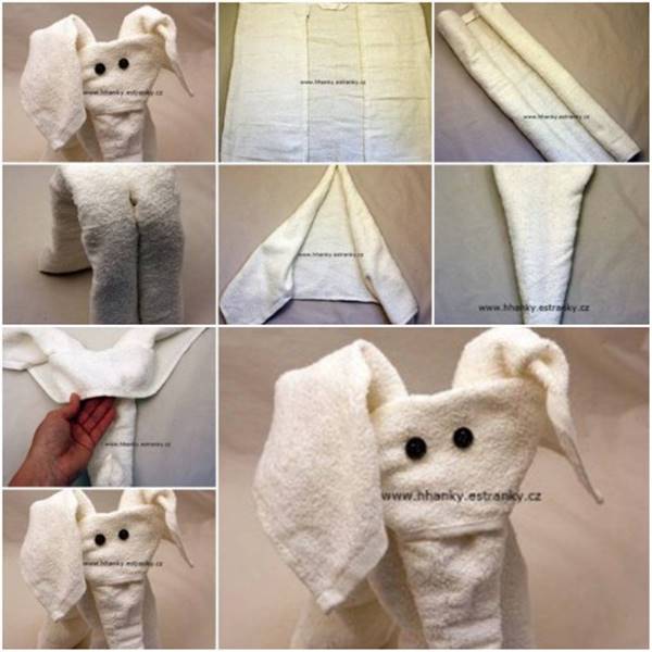 Creative Ideas - DIY Towel Elephant
