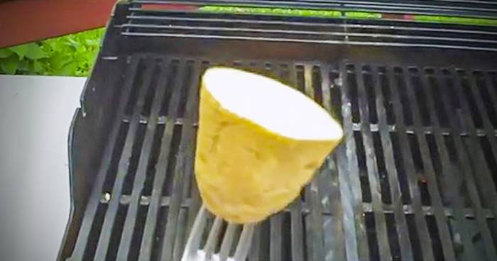 Creative Ideas - How To Make A Non-Stick Surface On Your BBQ Grill Using A Potato