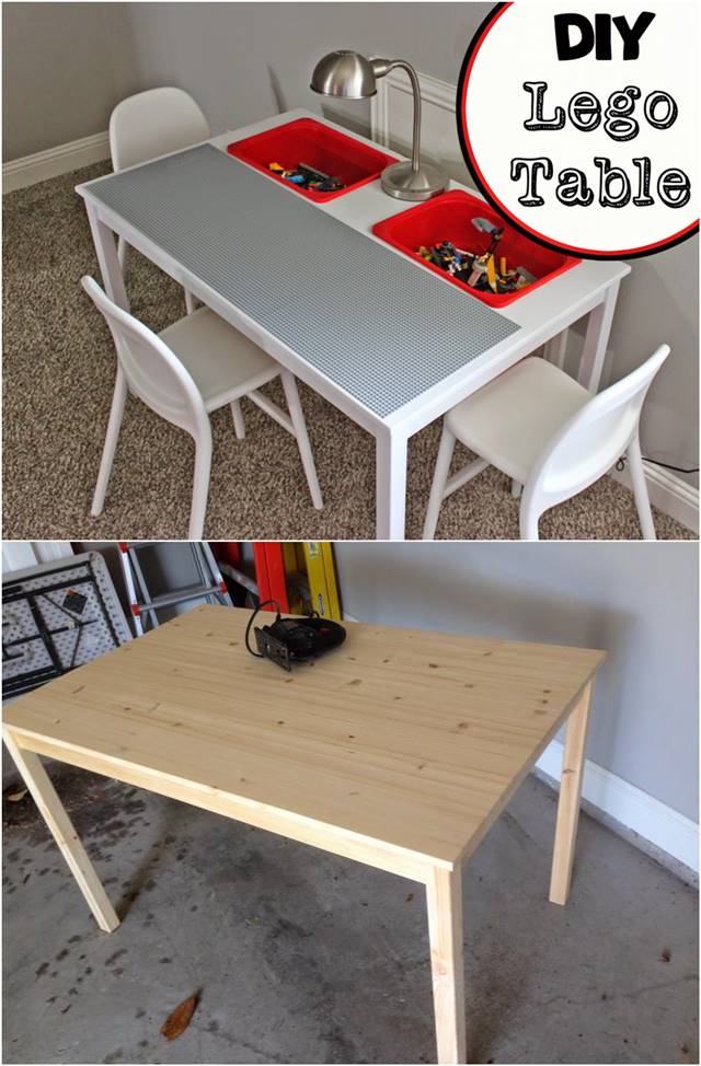 Creative Ideas - How to Transform An IKEA Table Into A LEGO Table