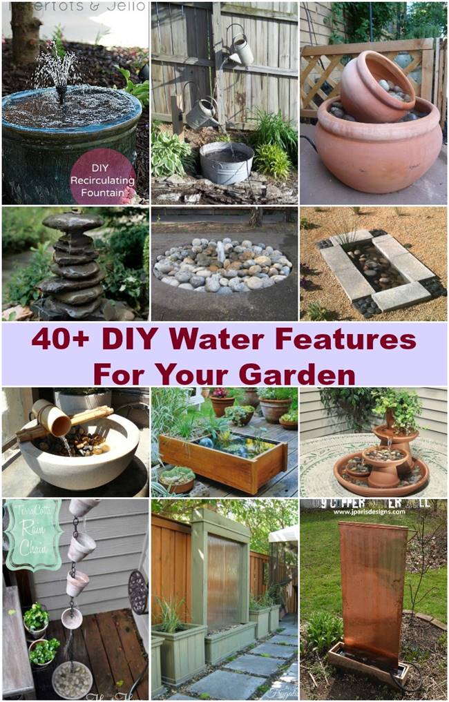 40+ Creative DIY Water Features For Your Garden