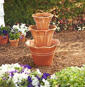 40+ Creative DIY Water Features For Your Garden --> How to Make a Terra Cotta Pot Fountain