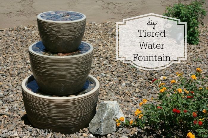 40+ Creative DIY Water Features For Your Garden --> DIY Tiered Water Fountain