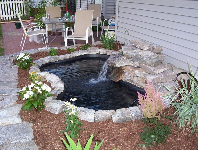 40+ Creative DIY Water Features For Your Garden --> DIY Water Garden and Koi Pond