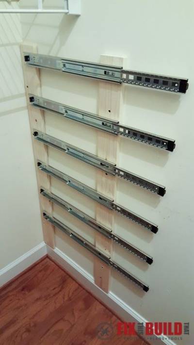 Creative Ideas - DIY Pull-Out Wood Crate Storage To Organize Your Closet